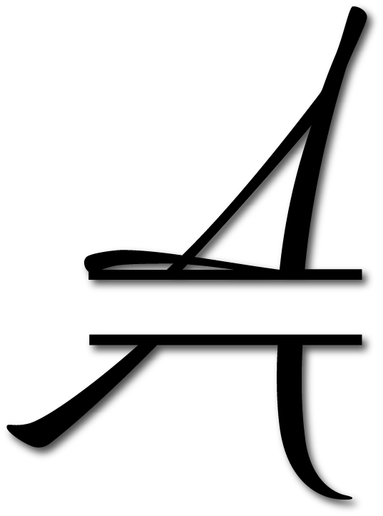 "A" designed by Luxe Fusion, metal sign for in or outdoor- powder coated customized sign.