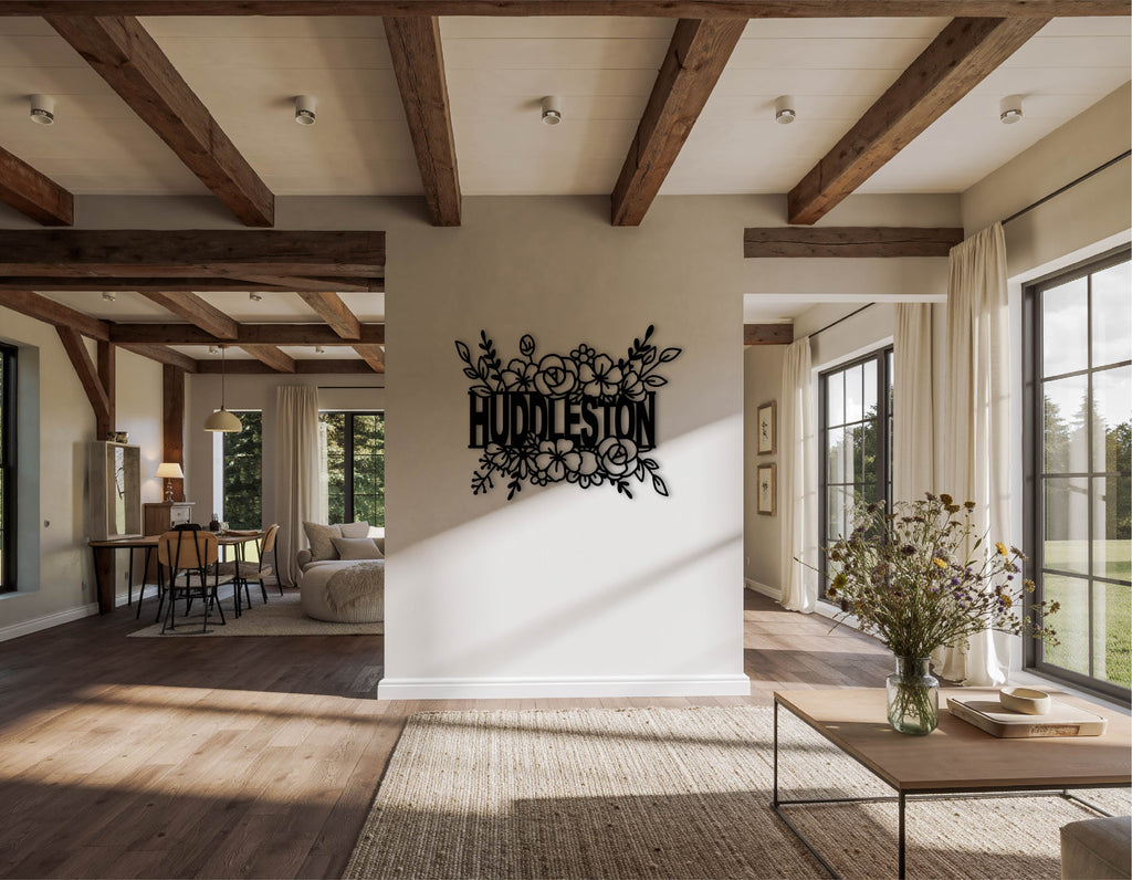 floral sign any word